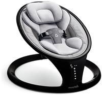 Munchkin Electric Baby Bouncer Chair, Bluetooth Enabled Baby Swing Chair, Baby Rocker & Gentle Baby Bouncing Chair, Newborn Baby Hammock, Portable Soothing Baby Chair with Motion & Sounds - Grey/Black