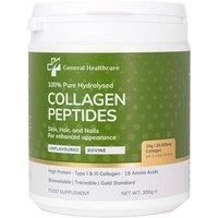 Collagen Powder Bovine Peptides, Type I & III, 100% Pure Hydrolysed Gold Standard, with 18 Amino Acids, Collagen Supplement by General Healthcare - 20g / 20,000mg Collagen (Unflavoured)(300g)