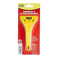 Fit For The Job Window Scraper Glass Scraper Paint Scraper for Quick and Easy Removal of Paint, Adhesive, Stickers and More from Glass, UPVC, Wood and Metal Surfaces, Sticker Remover Razor Scraper