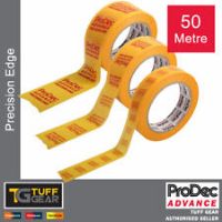 ProDec Precision Sharp Edge Masking Tape 50 Metre Eliminate Bleed 1"/1.5"/2"