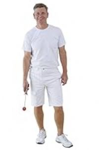 ProDec 100% Cotton Drill Multi-Pocket White Painter/'s Shorts, 38 Inch waist