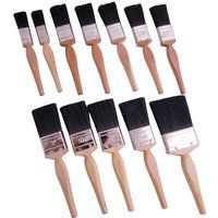 ProDec Contractor Painter/'s Dozen 12 Piece Paint Brush Set for a Smooth Finish with Emulsion, Gloss, Satin Paints on Walls, Ceilings, Wood, Metal - 2x 1, 5x 1.5, 4x 2, 1x 3 inch