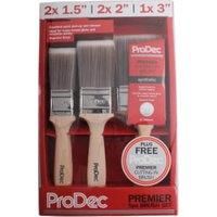 ProDec 6 Piece Premier Trade Paint Brush Set for Emulsion, Gloss and Satin Paints