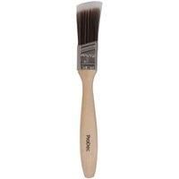 ProDec 1 inch Premier Trade Professional Synthetic Long Handle Cutting In Paint Brush for Sharp Edge Lines Painting with Emulsion, Gloss, Satin Paints on Walls, Ceilings, Wood and Metal, 1" 25mm