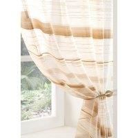 Metropole Ready Made Single Voile Curtain Beige