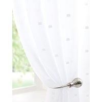 Havana Ready Made Single Voile Curtain White