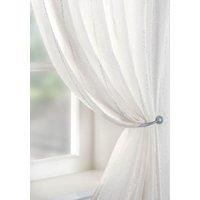 Chain Ready Made Single Voile Curtain Cream