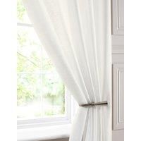 Compton Double Width Ready Made Single Voile Curtain Cream