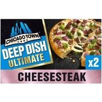 Chicago Town 2 Deep Dish Peppered Cheesesteak Black Pepper Crust 2 x 160g (320g)