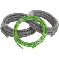 Prysmian 6181Y & 6491X Grey & Green/Yellow 1-Core 25mm Meter Tails Cable 3m Coil (92086)