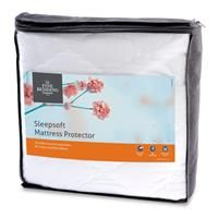 Fine Bedding Company Sleepsoft Mattress Protector King, White