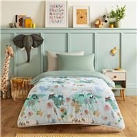 Night Lark - Junior Children/'s Coverless Duvet & Pillowcase Bedding Set - Luxury Bedding - Machine Washable - Hypoallergenic (Animal Atlas, 4.5 Tog - Double)