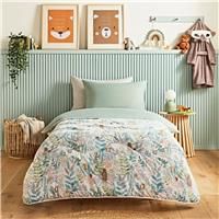 Night Lark - Junior Children/'s Coverless Duvet & Pillowcase Bedding Set - Luxury Bedding - Machine Washable - Hypoallergenic (Into the Woods, 4.5 Tog - Double)