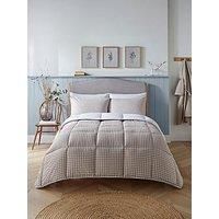 Night Lark Gingham Taupe 10.5 Tog Coverless Duvet Set