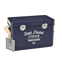 Burgon & Ball Seed Packet Storage Tin Atlantc Blue