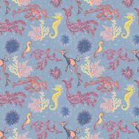 Kerry Caffyn Wallpaper Seahorses KC2019