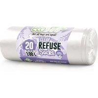 20 EcoBag Clear Recycling Bags 100L 88 Gauge