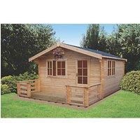 Shire Kinver 12X12 Apex Tongue & Groove Wooden Cabin