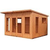 Shire Miami gym 12x10 Pent Shiplap Wooden Summer house