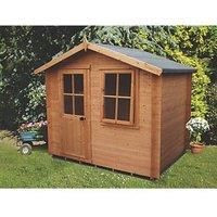 Shire Avesbury 1 7' x 7' (Nominal) Apex Timber Log Cabin (72502)