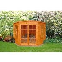 Shire Hampton 6' 6" x 6' 6" (Nominal) Pent Shiplap T&G Timber Summerhouse with Assembly (66504)
