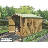 Shire 6' 6" x 9' 6" (Nominal) Apex Overlap Timber Shed (70536)