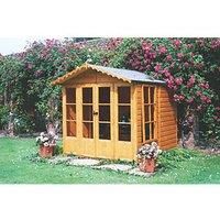 Shire Kensington 6' 6" x 6' 6" (Nominal) Apex Shiplap T&G Timber Summerhouse with Assembly (32743)