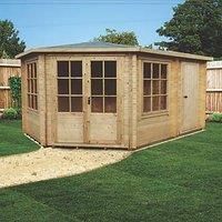 Shire Rowney 14' x 9' 6" (Nominal) Hip Timber Log Cabin (66198)