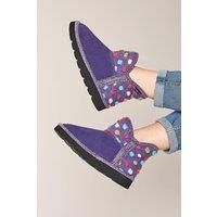'Fireside 2' Spotty Bootie Slippers