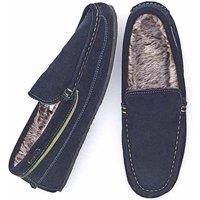 'Grin' Fluffy Suede Moccasin Slippers