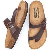 'Wilma Waxy' Toe-Post Cork Footbed Sandals