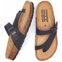 'Wilma Waxy' Toe-Post Cork Footbed Sandals