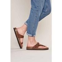 'Wilma Waxy' Toe-Post Cork Footbed Sandals