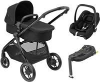 Maxi-Cosi Zelia Luxe Cabriofix I-Size & Base Travel System - Twillic Black