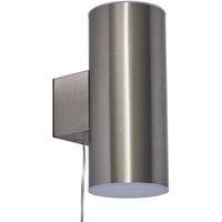 Zink ELDON LED Solar Outdoor Up and Down Wall Light Stainless Steel