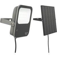 Zink DENBY 1100lm LED Solar Floodlight Grey