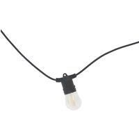 Zink WYE 10 Light LED Solar Festoon Light Black