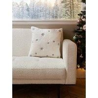 Very Home Christmas Sparkling Snowflakes Cushion