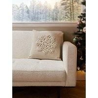 Very Home Bobble Snowflake Cushion
