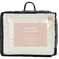 Everyday Collection Super Soft Teddy Fleece 13.5 Tog Duvet