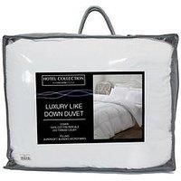 Luxury Like Down 100% Cotton Cover 10.5 Tog Duvet