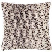 Cascade Home Leopard Luxury Textured Cushion  Grey