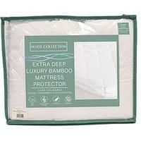 Cascade Home Hotel Collection Extra Deep Luxury Bamboo Mattress Protector &Ndash; King Size