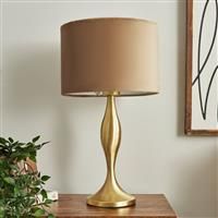 BHS Martha Large Spun Metal LED Table Lamp - Gold
