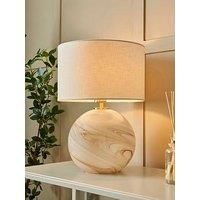 Very Home Swirl Glass Marble Table Lamp