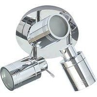 Forum SPA-27405-CHR Scorpius Bathroom 3 Light Triple Chrome Spotlight Fitting