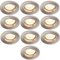Electralite Yate Fire Rated Downlight IP20 Satin Chrome