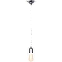 Vintage Pendant Cable Set Black 40W Max ES (E27)