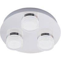 Forum SPA-31736-CHR Amalfi 3 Light LED Bathroom Ceiling Flush Polished Chrome