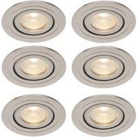 IP65 Tiltable Downlight  Satin Chrome